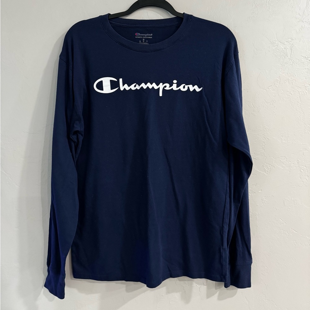 Champion Navy Blue Logo Tee